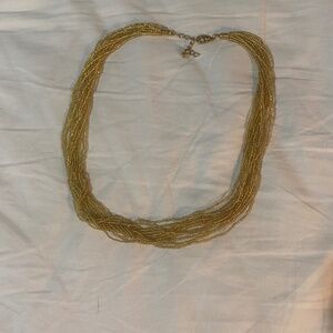 Murano glass seed bead necklace